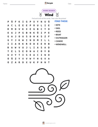 Wind printable worksheet preview