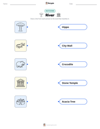River printable worksheet preview