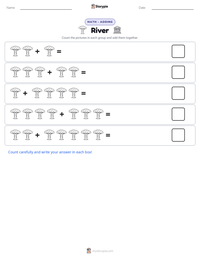 River printable worksheet preview