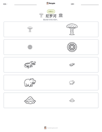 尼罗河 可打印工作表预览