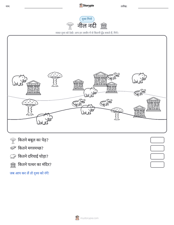 गिनती दृश्य