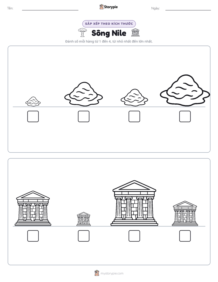 Thứ Tự Kích Thước