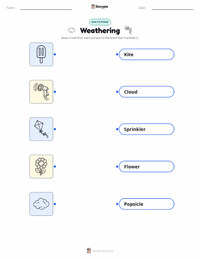 Weather printable worksheet for kids