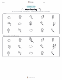 Weather printable worksheet preview