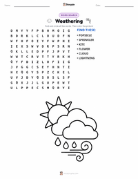 Weather printable worksheet preview