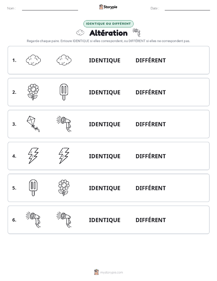 Identique ou Différent