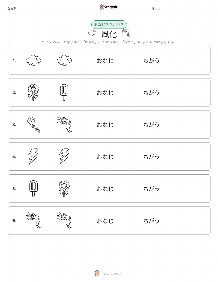 同じか違うか