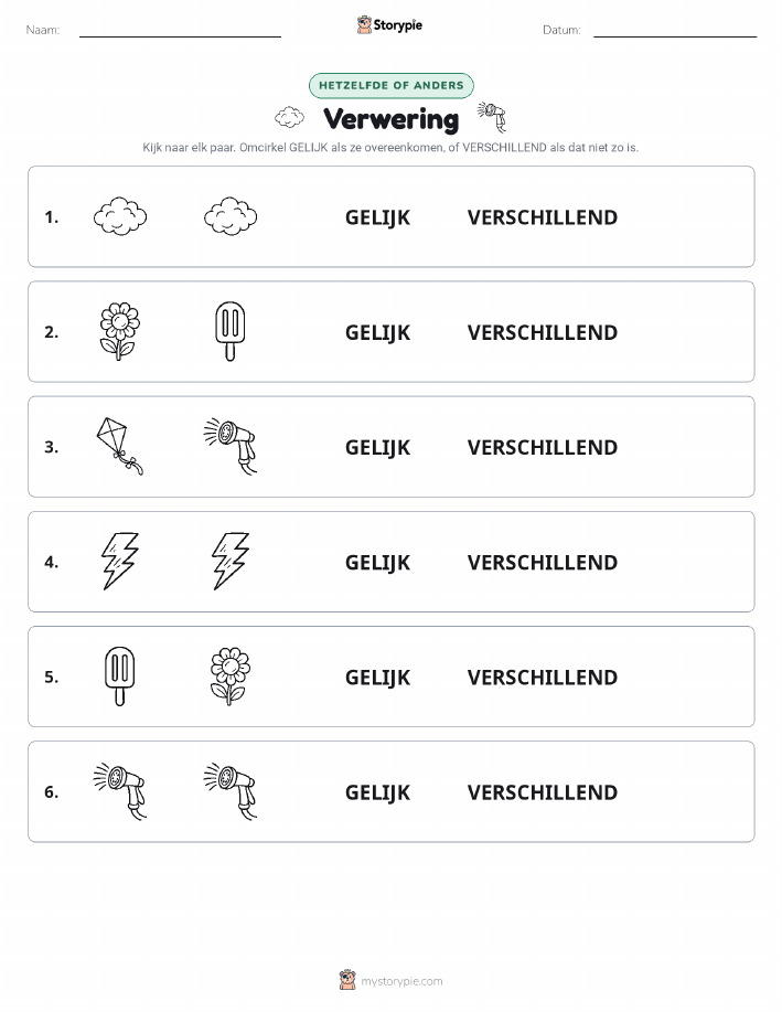 Zelfde of Verschillend