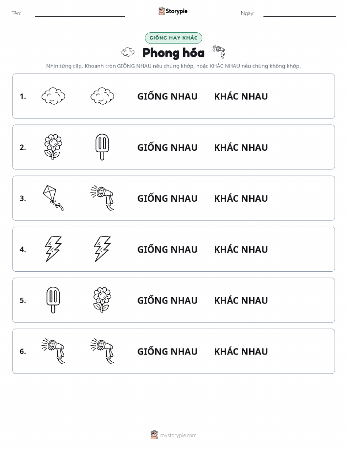 Giống Hay Khác