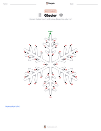 Glacier printable worksheet preview