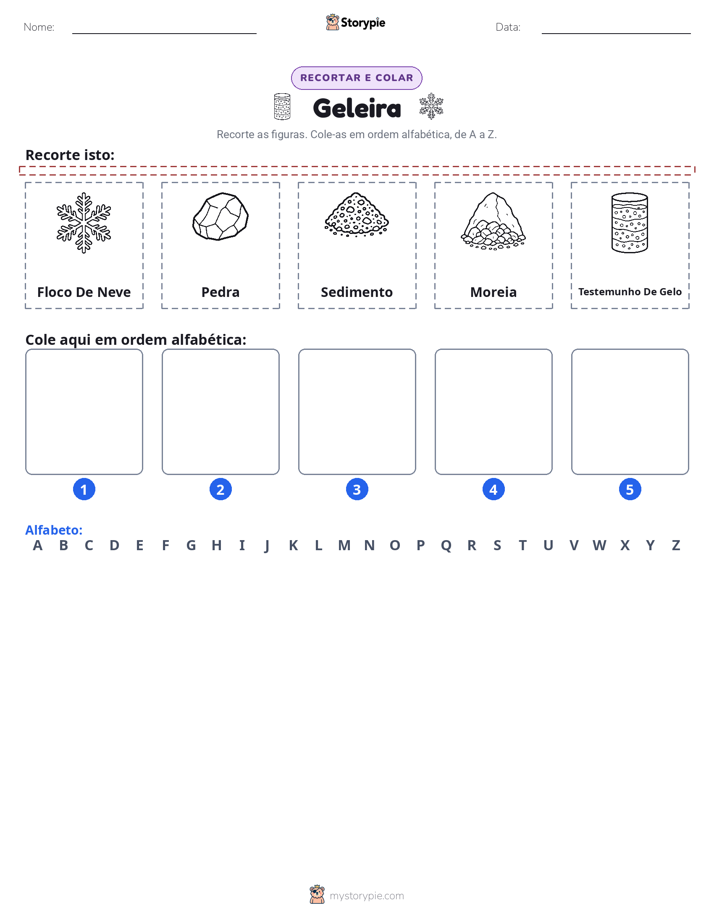 Recortar & Colar Alfabeto