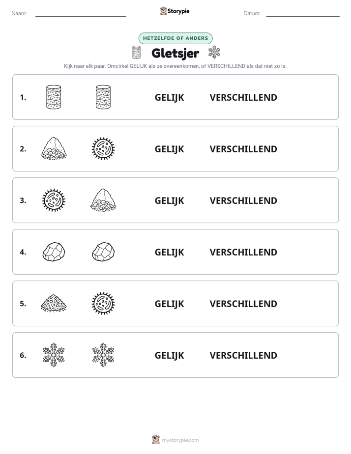 Zelfde of Verschillend