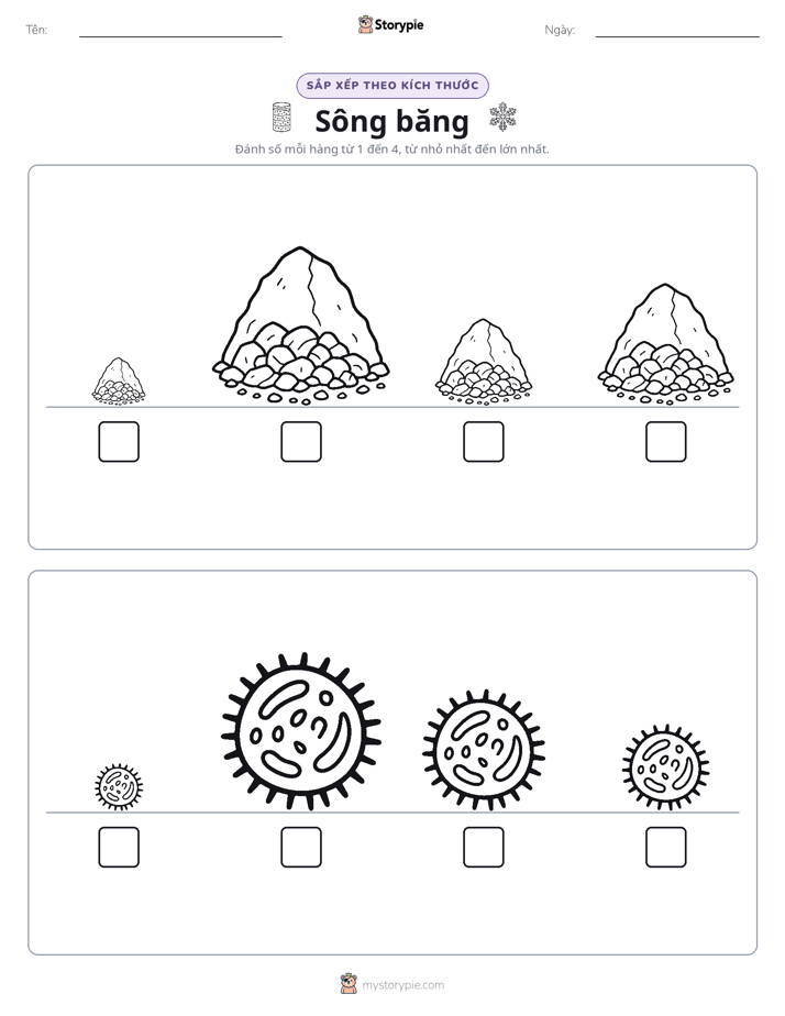 Thứ Tự Kích Thước