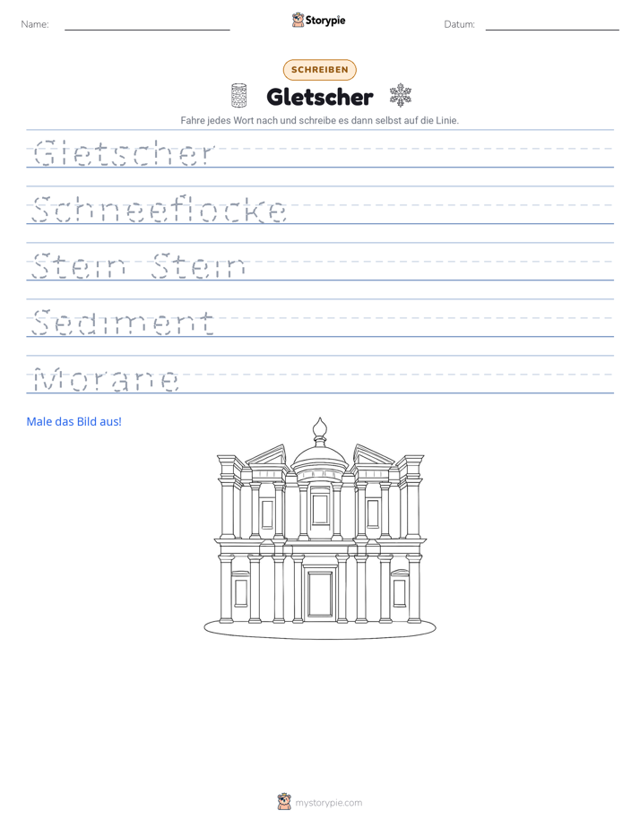 Schreibübung