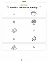 Poseidon ve Atina'nın Kuruluşu yazdırılabilir çalışma sayfası önizlemesi