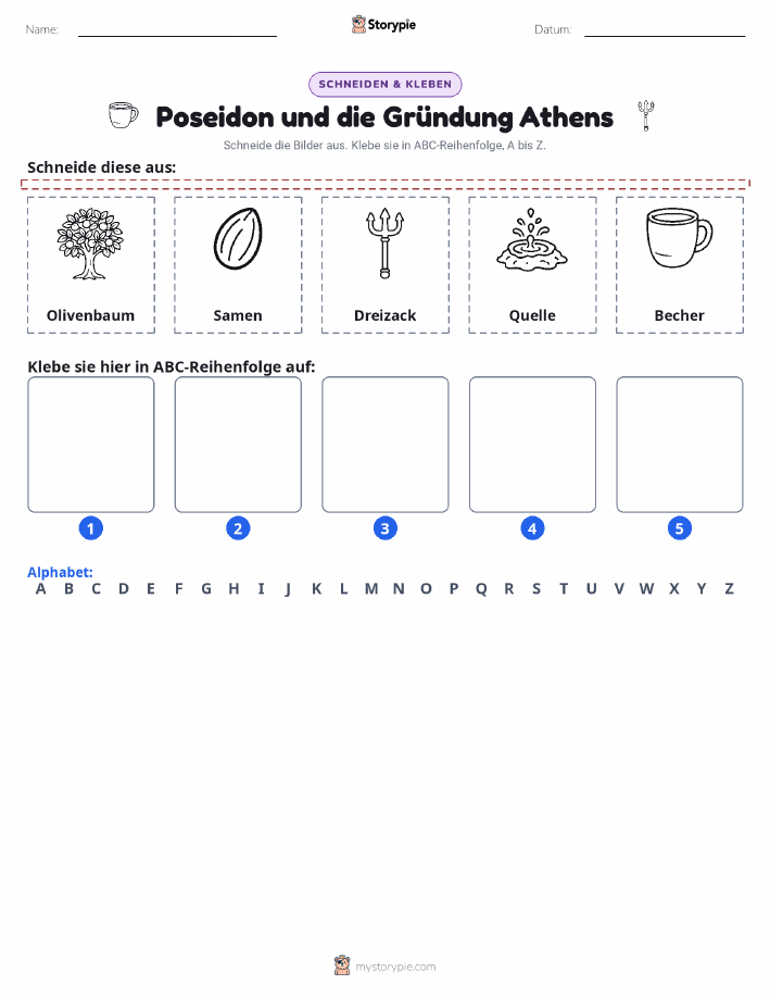 Schneiden & Einfügen Alphabet