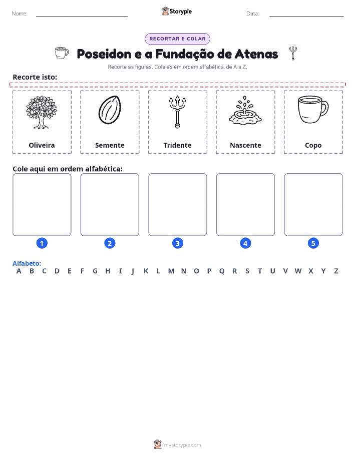 Recortar & Colar Alfabeto