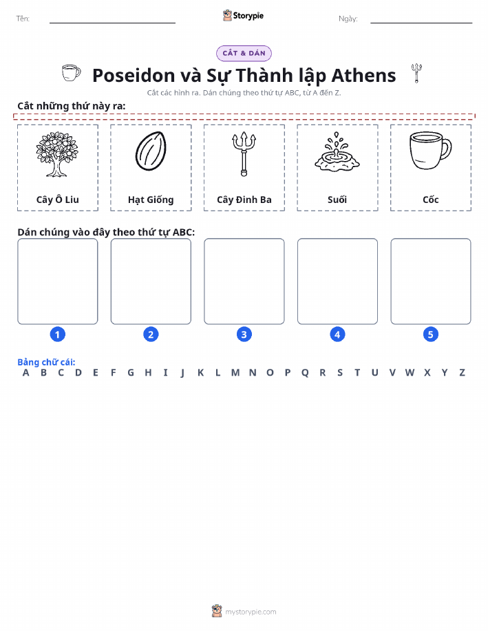 Cắt & Dán Chữ Cái