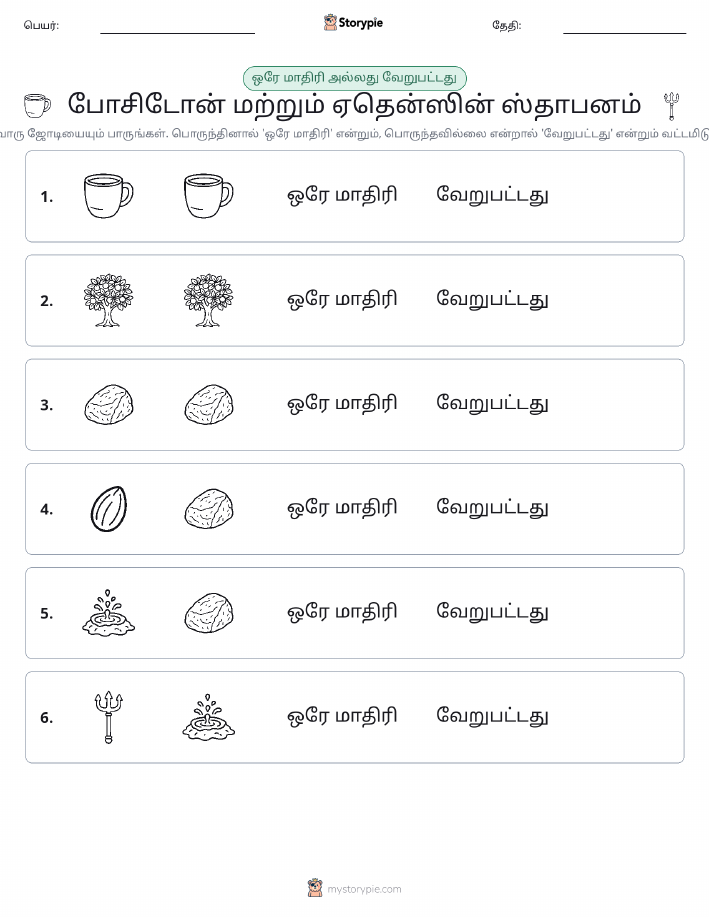 அதே அல்லது மாறுபட்டது