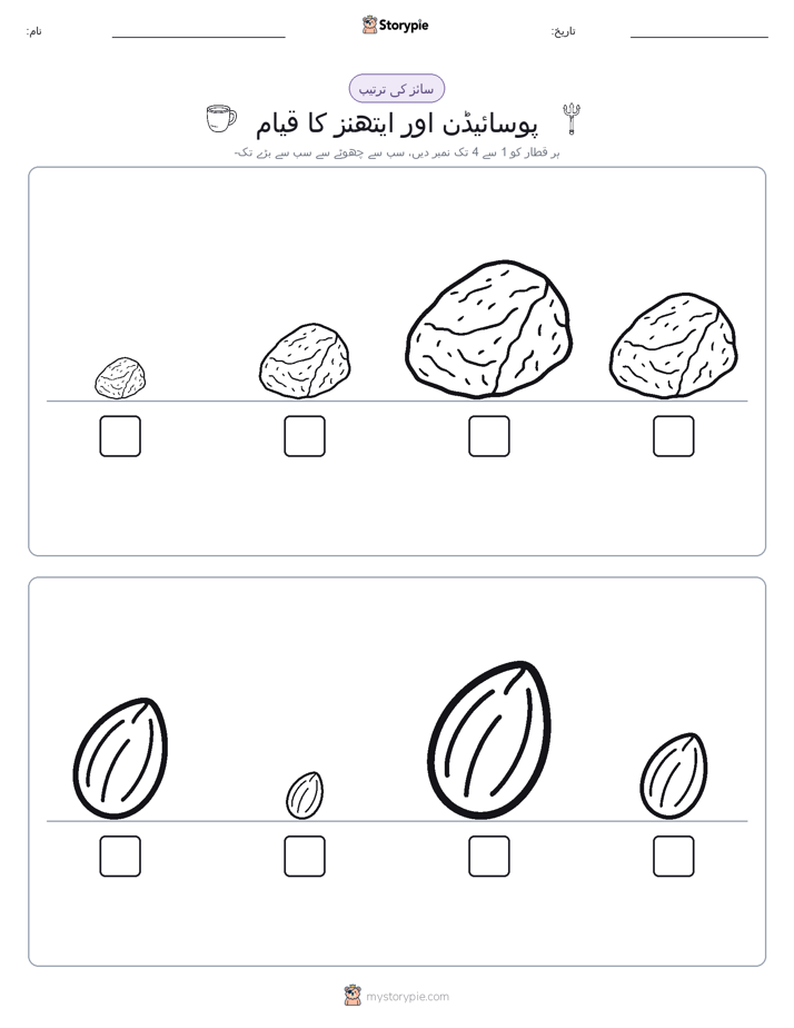 سائز کی ترتیب
