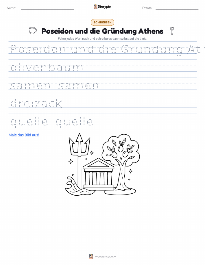 Schreibübung