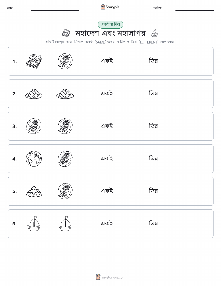 একই বা ভিন্ন