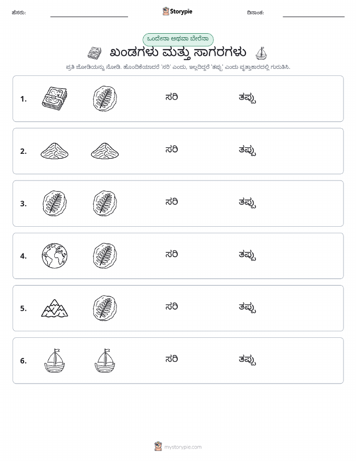 ಒಂದೇ ಅಥವಾ ವಿಭಿನ್ನ