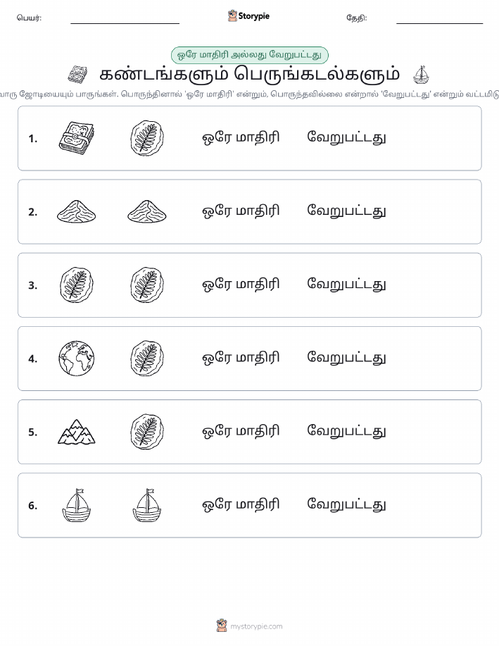 அதே அல்லது மாறுபட்டது