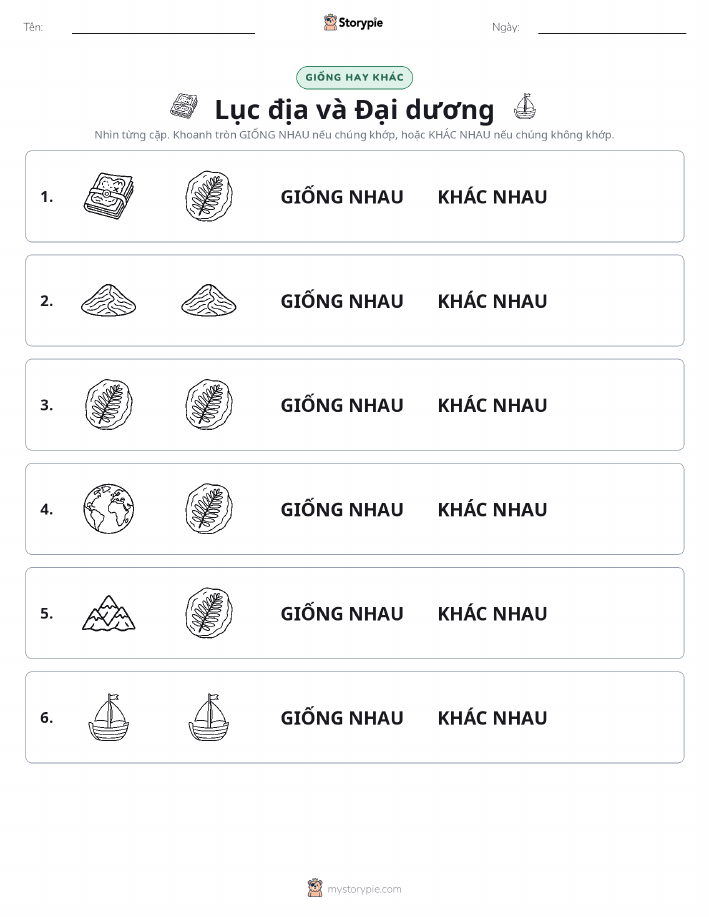 Giống Hay Khác
