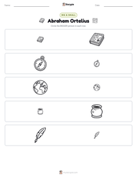 Abraham Ortelius printable worksheet preview