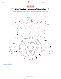 The Twelve Labors of Hercules printable worksheet preview
