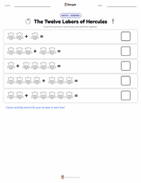 The Twelve Labors of Hercules printable worksheet preview