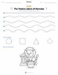 The Twelve Labors of Hercules printable worksheet preview