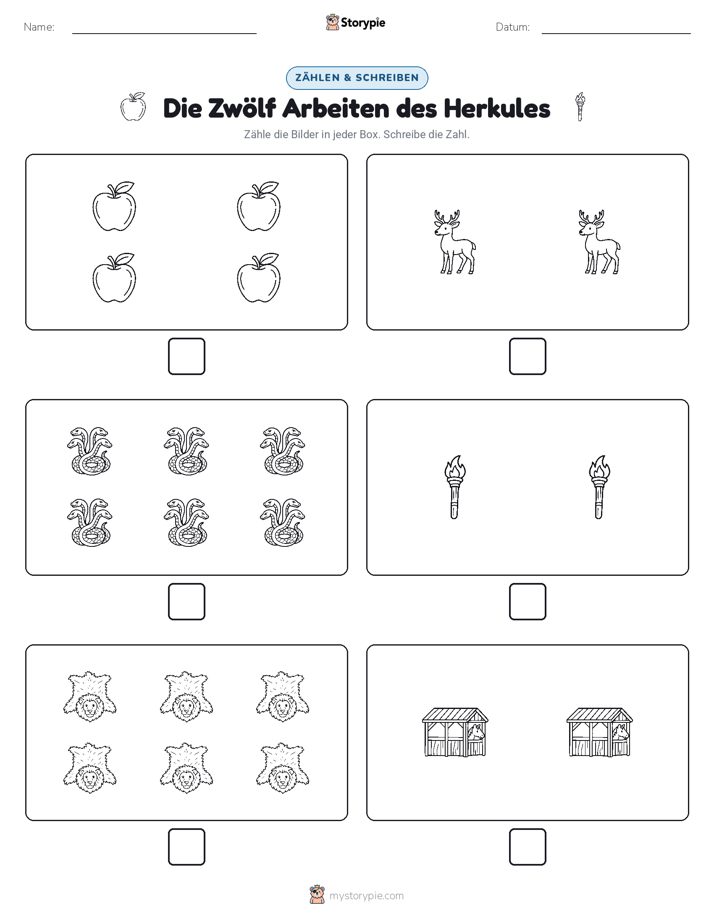 Zählen & Schreiben