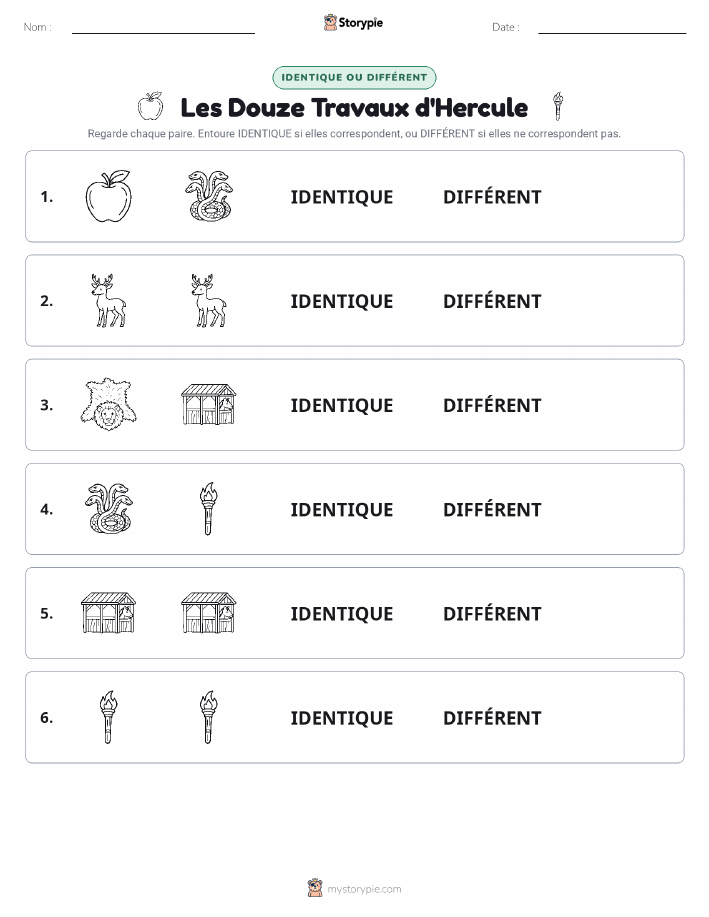 Identique ou Différent