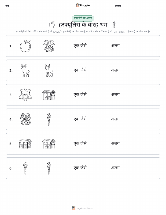 समान या भिन्न