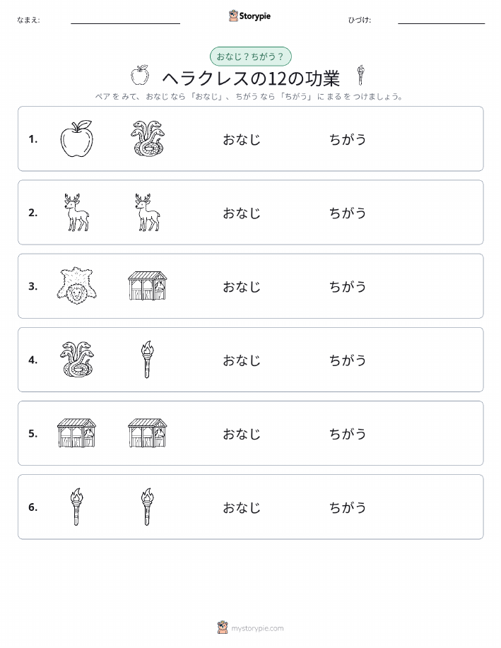 同じか違うか