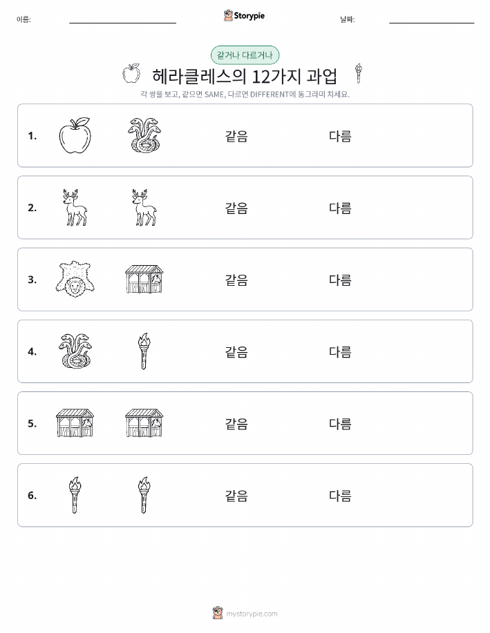 같은 것 또는 다른 것
