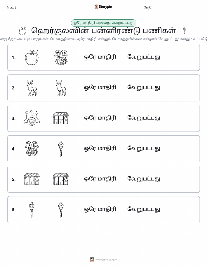 அதே அல்லது மாறுபட்டது