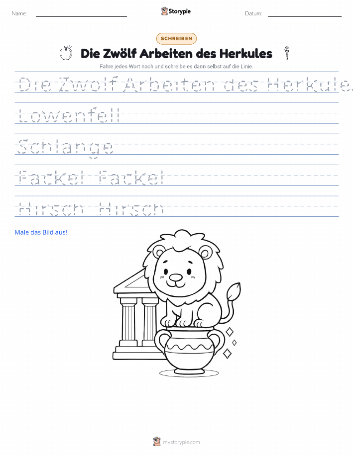 Schreibübung