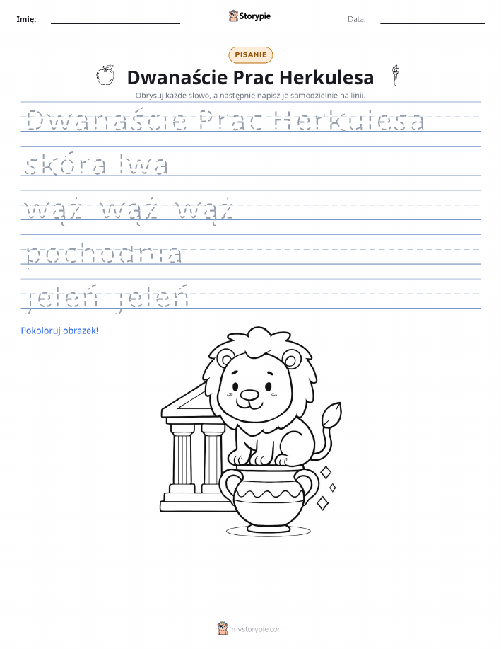 Ćwiczenie Pisania