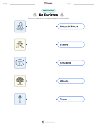 Anteprima della scheda stampabile di Re Euristeo