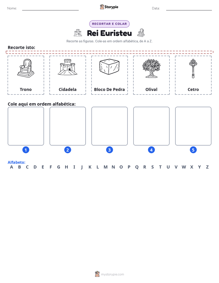 Recortar & Colar Alfabeto
