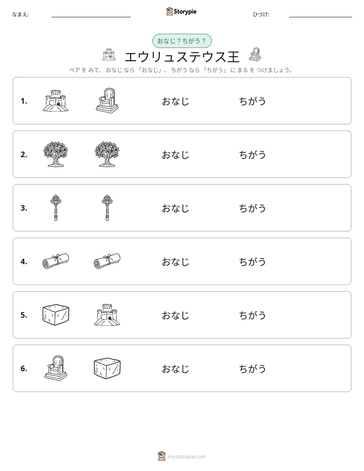 同じか違うか