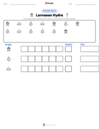 Lernaean Hydra printable worksheet preview