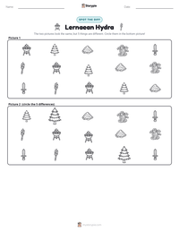 Lernaean Hydra printable worksheet preview