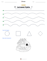 Lernaean Hydra printable worksheet preview