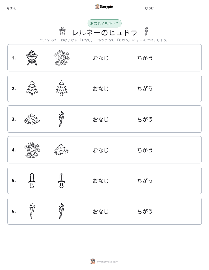 同じか違うか