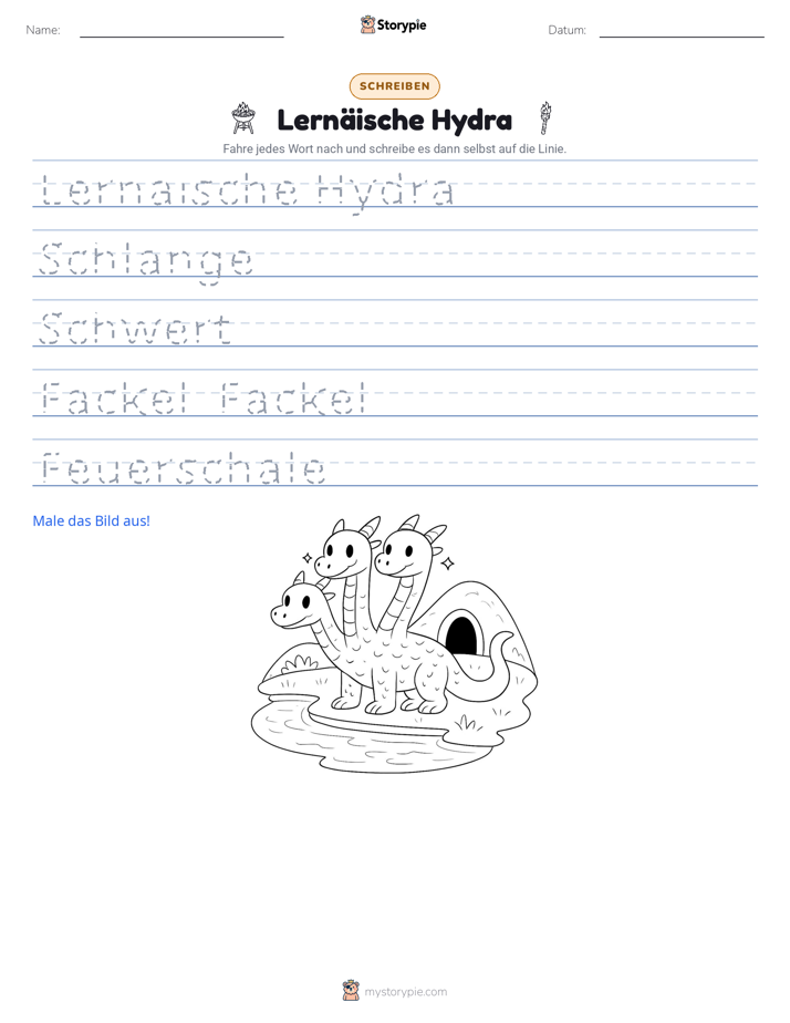 Schreibübung