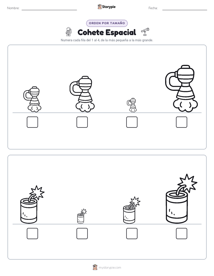 Orden de Tamaños